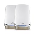thumbnail image 1 of NETGEAR Orbi Mesh WiFi Quad-Band WiFi 6E Mesh Network System (RBKE962), Router with 1 Satellite Extenders, 10.8Gbps Wireless Speed, 10Gbps Ethernet Port, AXE11000, 2-Pack, 1 of 3