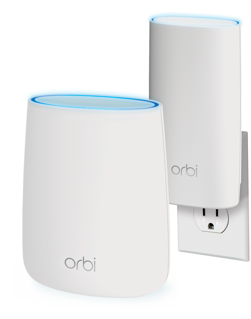 NETGEAR - Orbi RBK20W AC2200 Tri-band WiFi Mesh System with Router and Wall Plug Satellite Extender - image 1 of 5