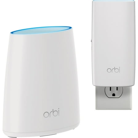 NETGEAR - Orbi RBK30 AC2200 Ti-Band Mesh WiFi System with Router and Wall Plug Satellite Extender