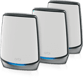 thumbnail interactive-video image 1 of NETGEAR - Orbi RBK853 AX6000 Tri-Band Mesh WiFi 6 System with Router and 2 Satellite Extenders, 1 of 10