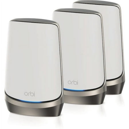 NETGEAR - Orbi 960 Series AXE11000 Quad-Band Mesh Wi-Fi 6E System (3-pack) - White