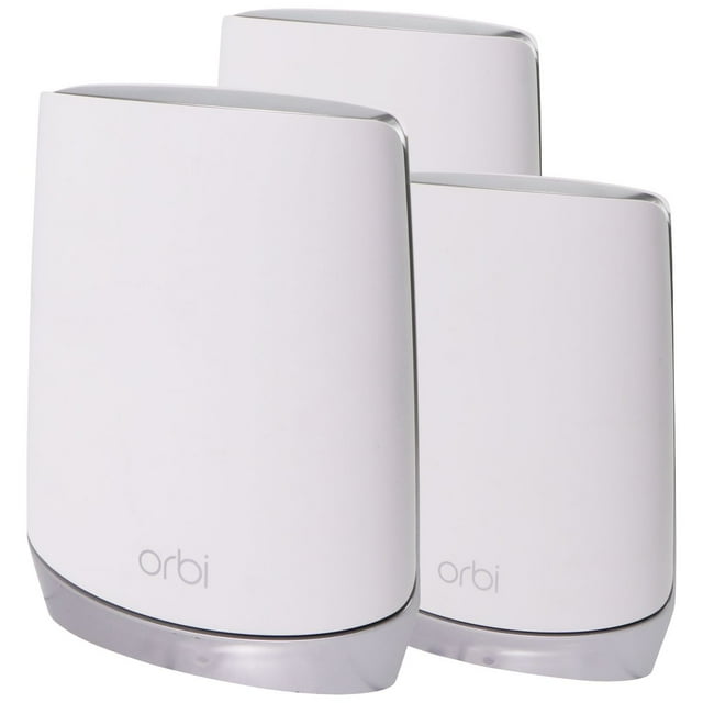 NETGEAR Orbi TriBand WiFi 6 Mesh System Router + 2 Satellites (RBK753S