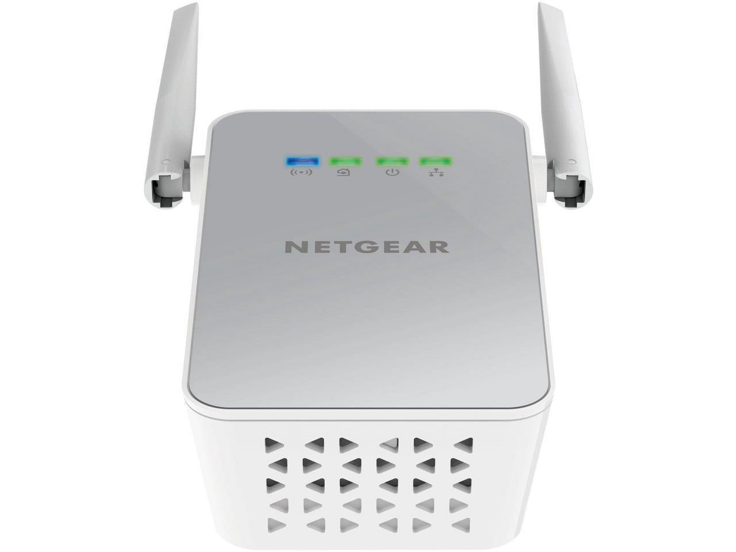 NETGEAR White Wall-Pluggable Powerline Adapter Kit with WiFi