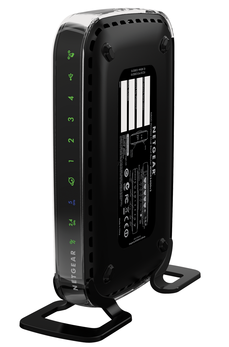 NETGEAR - WNDR3400 N600 Wi-Fi Router | Black - image 1 of 5
