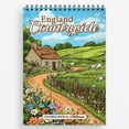 thumbnail image 1 of NETHOUSE England Countryside Coloring Book For Adults Relaxation & Stress Relief, 30 Coloring Pages Featuring Rolling Green Hills, Charming Cottages, Stone Fences, and Peaceful English Villages, 1 of 6