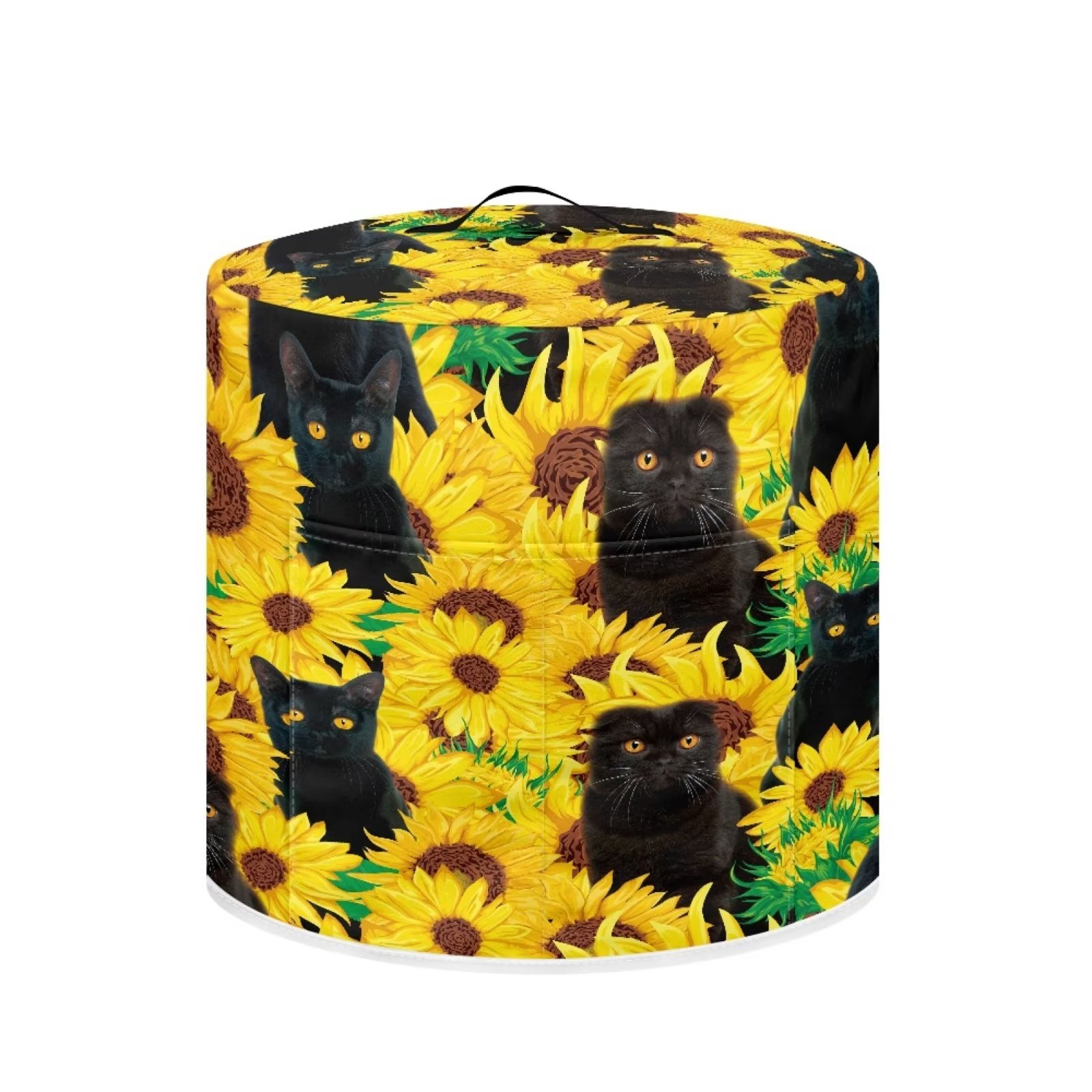 NETILEGEN Sunflowers Cat Design Cooker Cover Durable Rice Cooker Cover