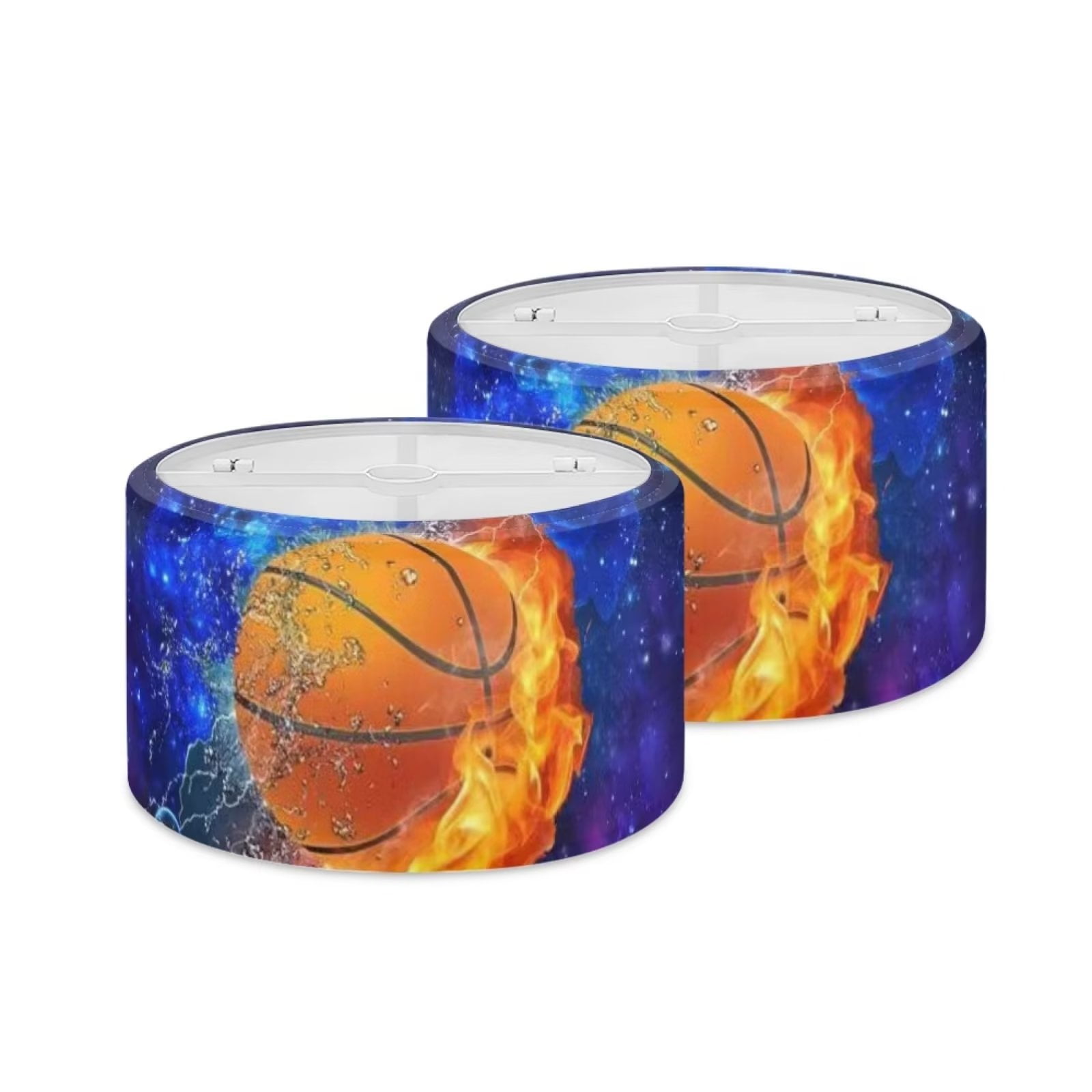 NETILGEN 2 Pieces Starry Sky Basketball Dust Resistant Lampshade Covers