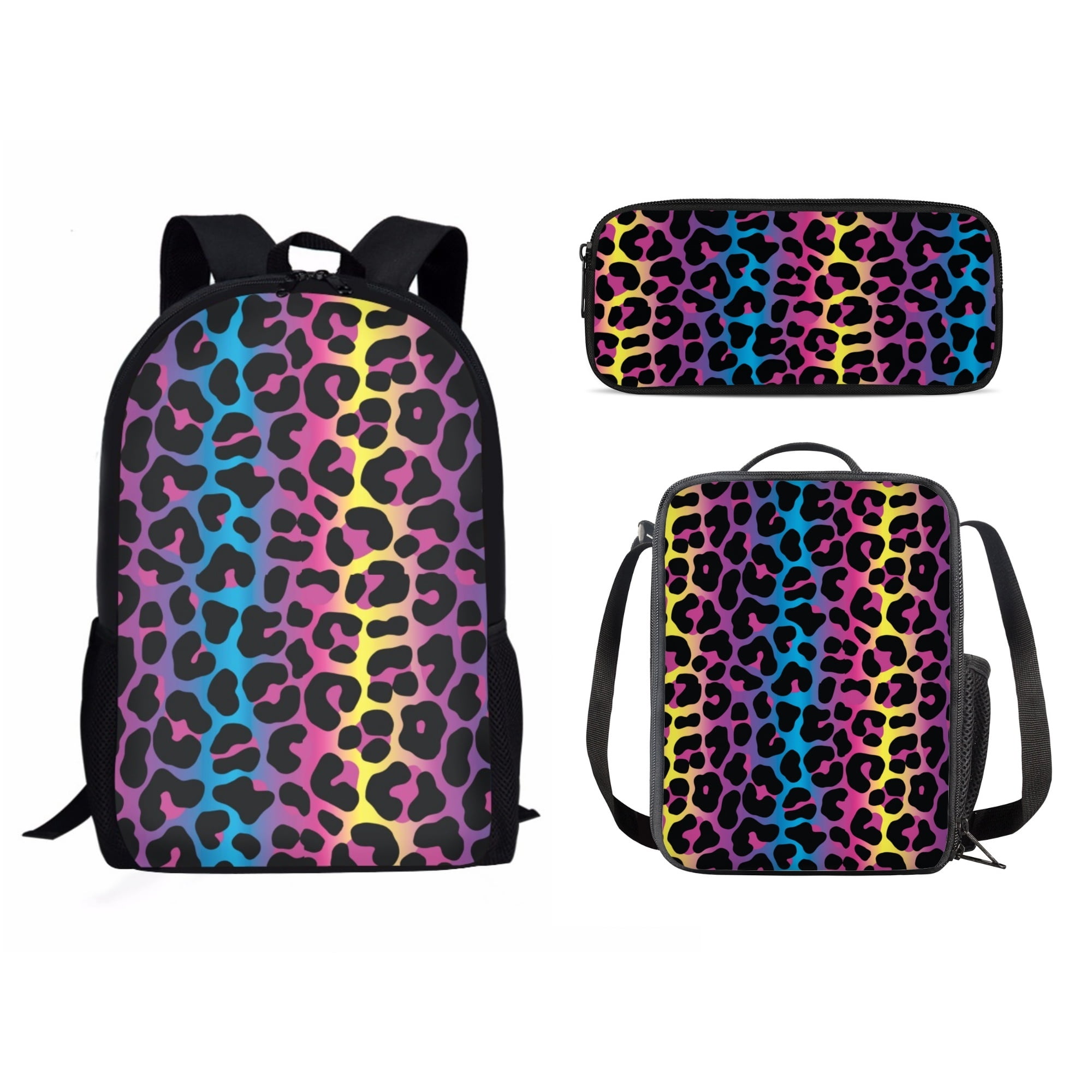 Leopard print school bag hot sale