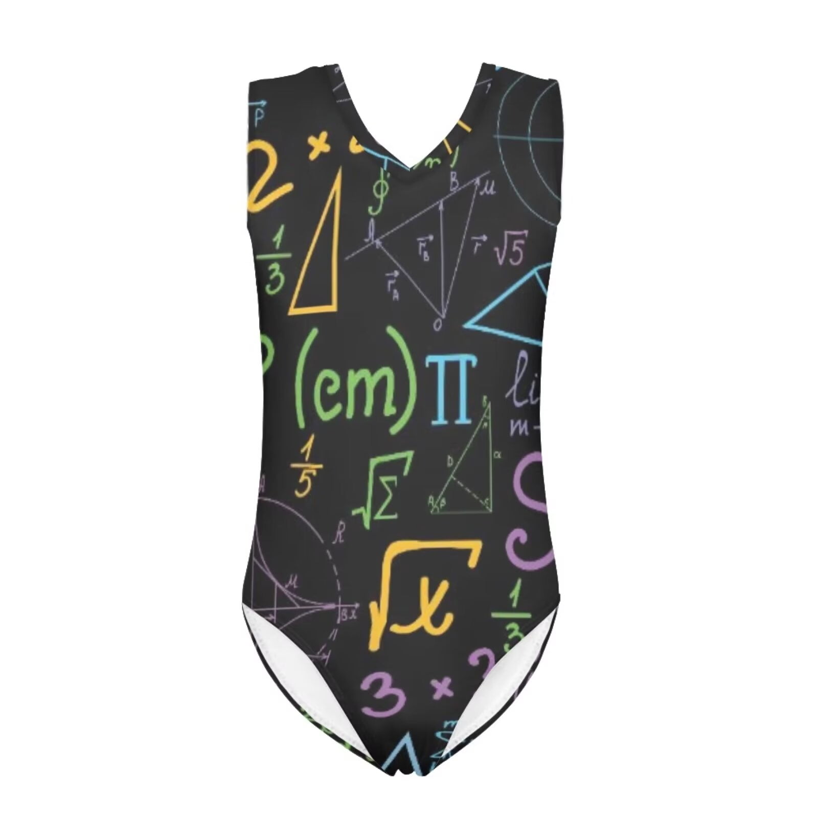 NETILGEN Math Formula Design One Piece Kids Swimsuit, Lightweight Kids ...