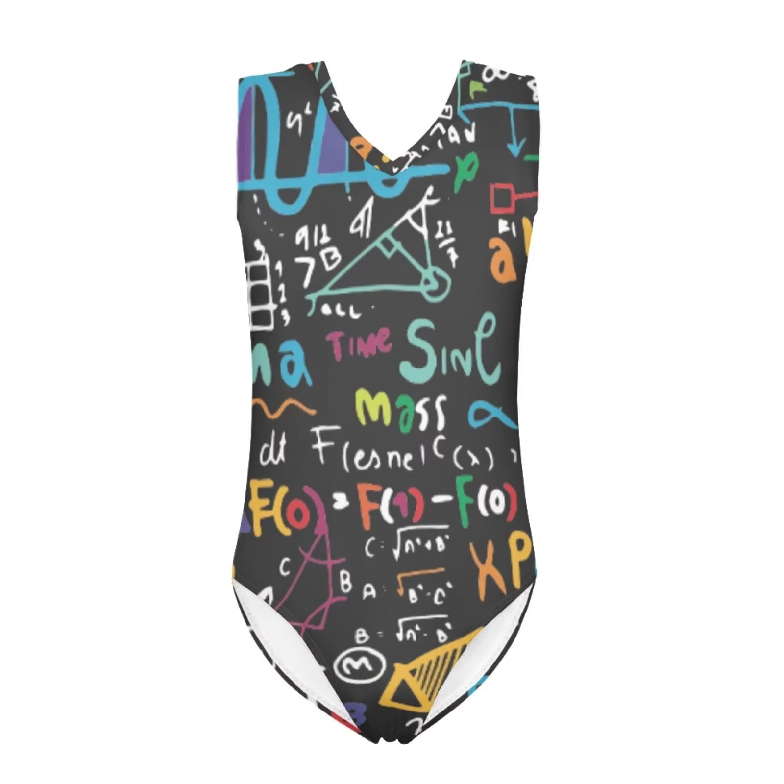 NETILGEN Math Formula Design Print One Piece Bathing Suit Fit Summer ...