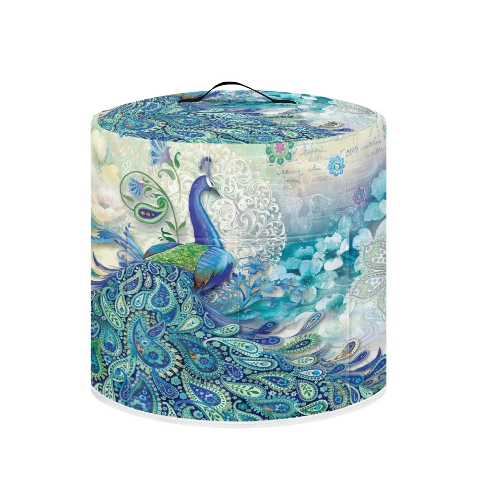 NETILGEN Peacock Pattern Pressure Cooker Cover AntiDirty Top Handle