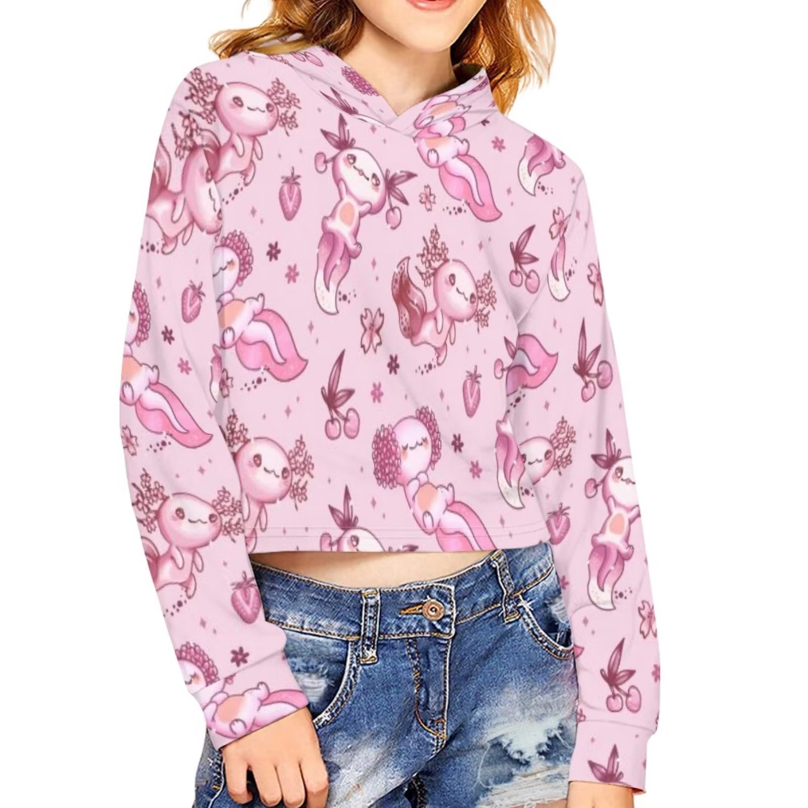 Felpa Con Cappuccio Crop Donna Franklin Sports - Morbida, Con Tasca, Perfetta Per Pickleball, Jogging E Relax