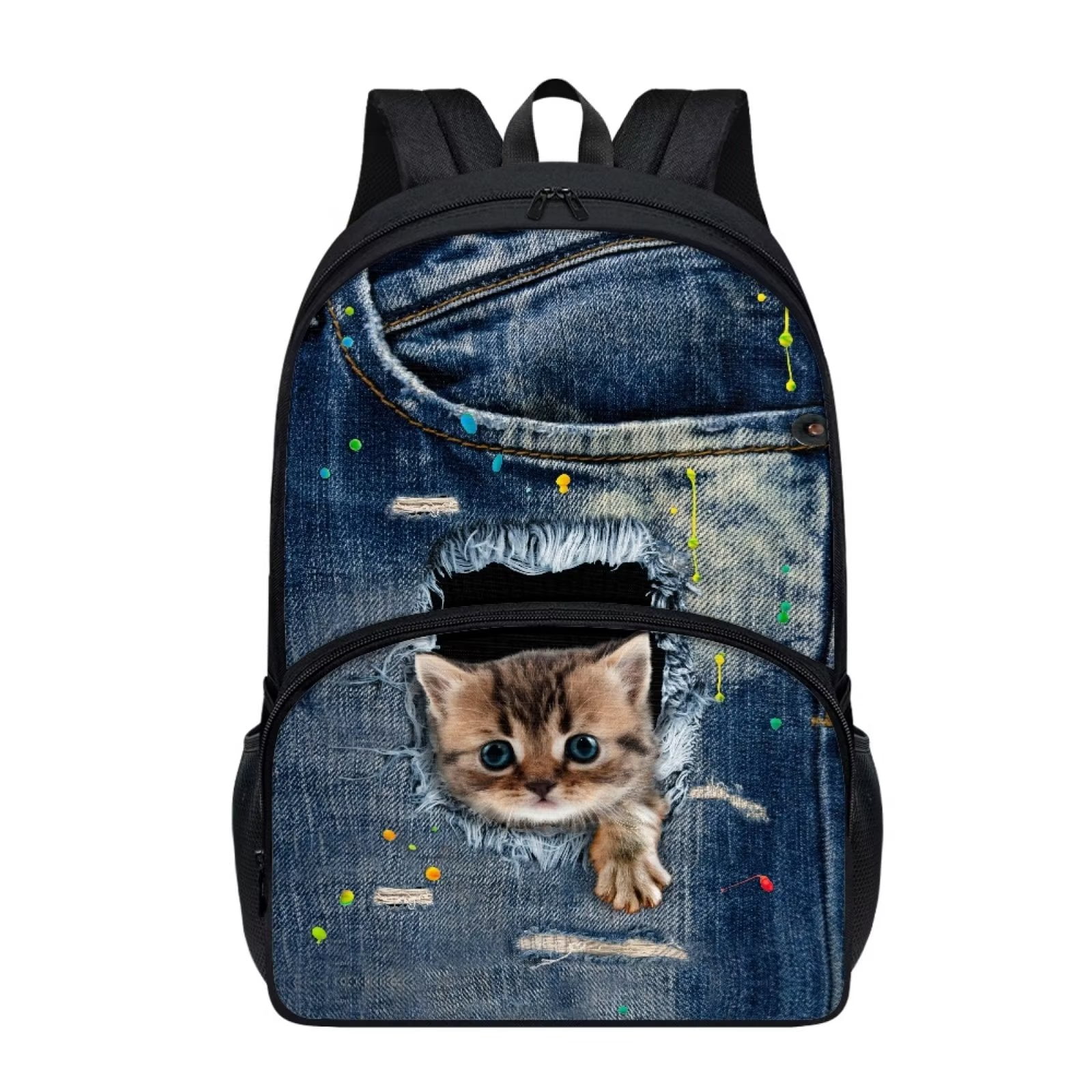 Cat galaxy backpack cheap