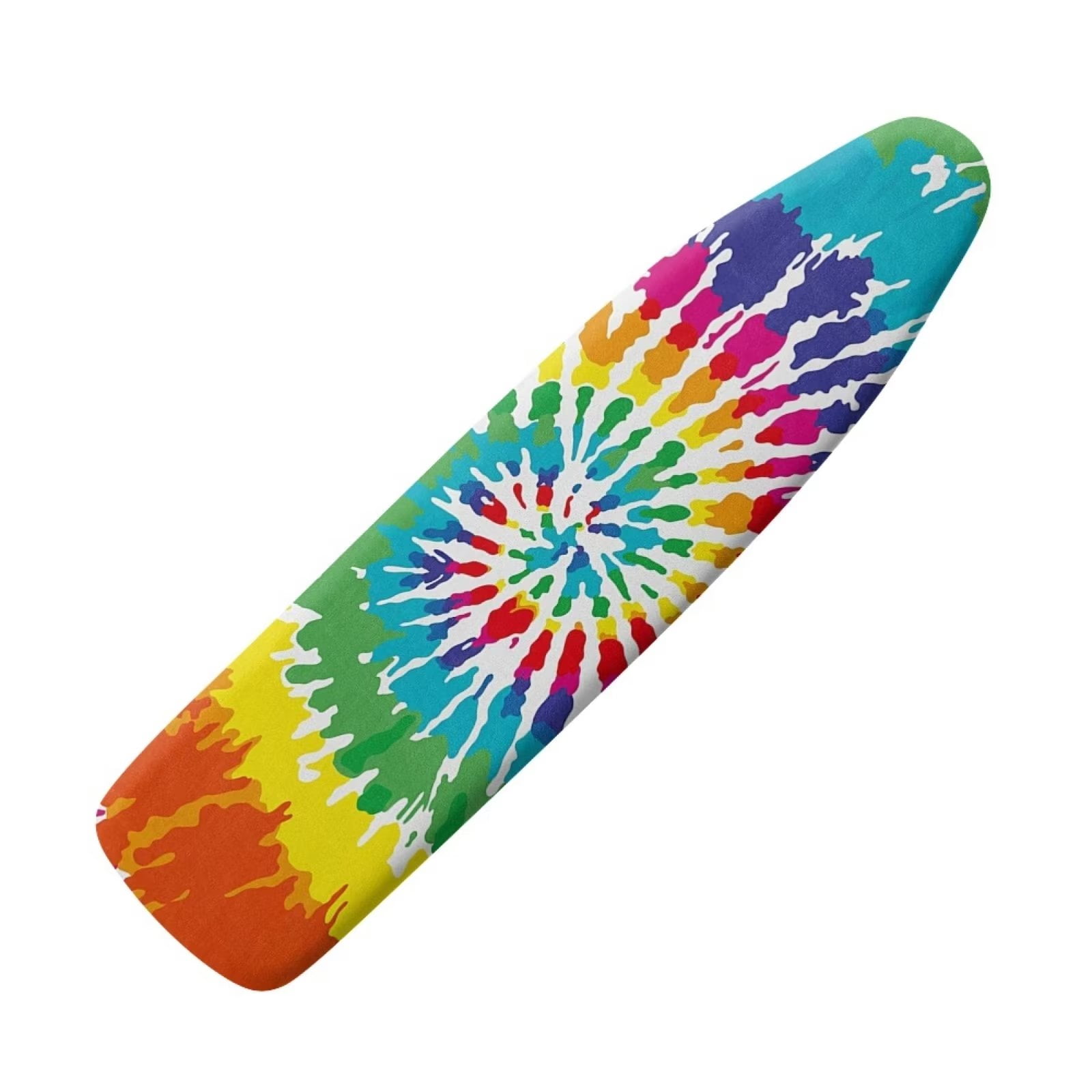 NETILGEN Vortex Rainbow Tie Dye Print Ironing Board Cover and Pad 15x54 Thick, AntiFouling