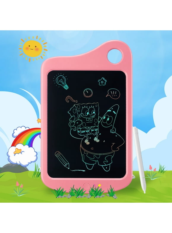 NETNEW 10 Inch LCD Writing Tablet Drawing Board Pad Toys for Girls 3-6 Years Electronic Graphics Tablet Colorful Screen Doodle Learning Board