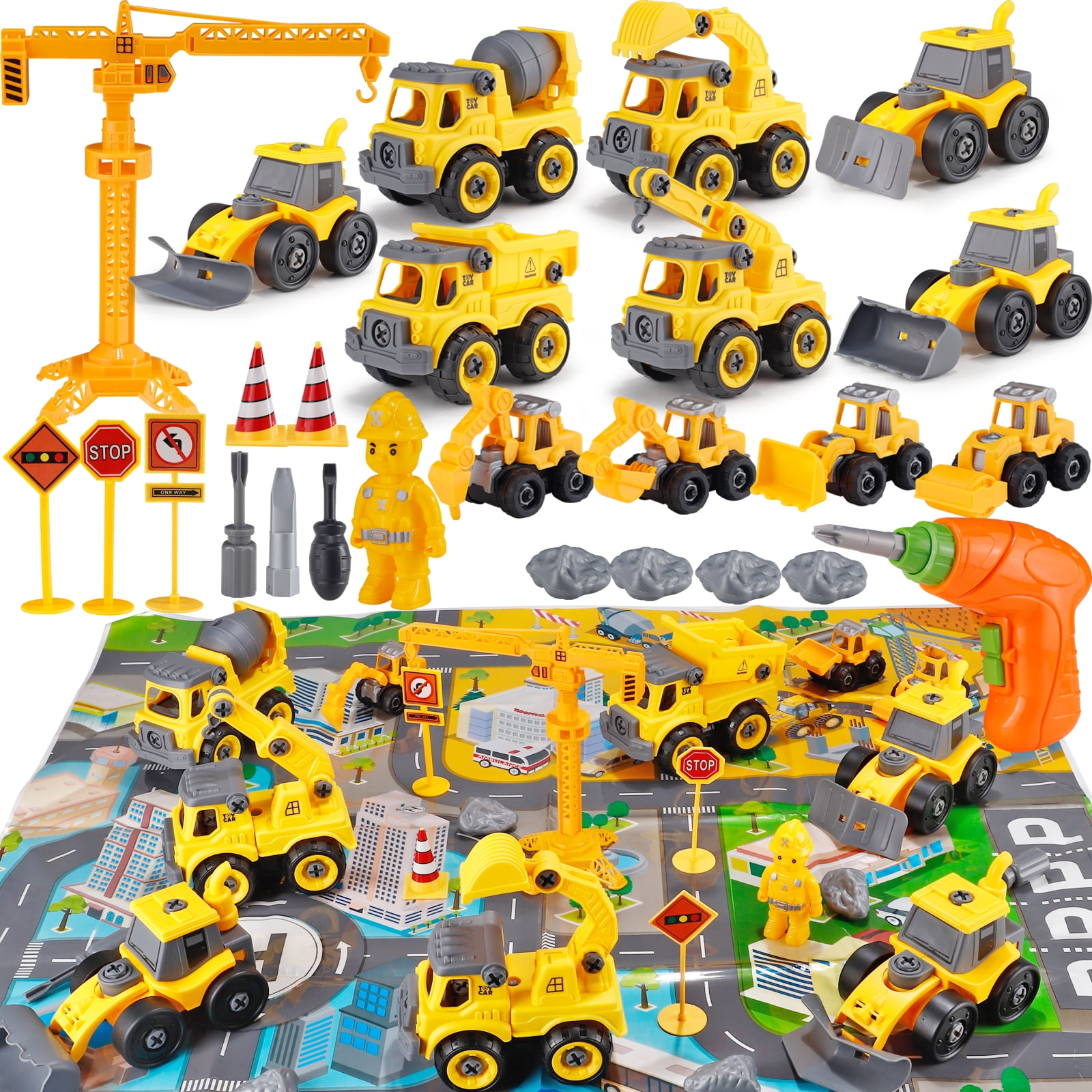 STEM Building Toys: Take Apart Construction Trucks Nigeria Ubuy