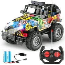 NETNEW RC Cars Toys for Boys 3-6 Years Jeep Monster Truck 1:18 Remote Control Car 2.4GHz Off Road All Terrain Truck