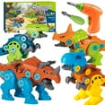 thumbnail image 1 of NETNEW Take Apart Dinosaur Toys with Electric Drill for 3 4 5 6 Year Old Boys Kids Construction Building Toys, 1 of 8
