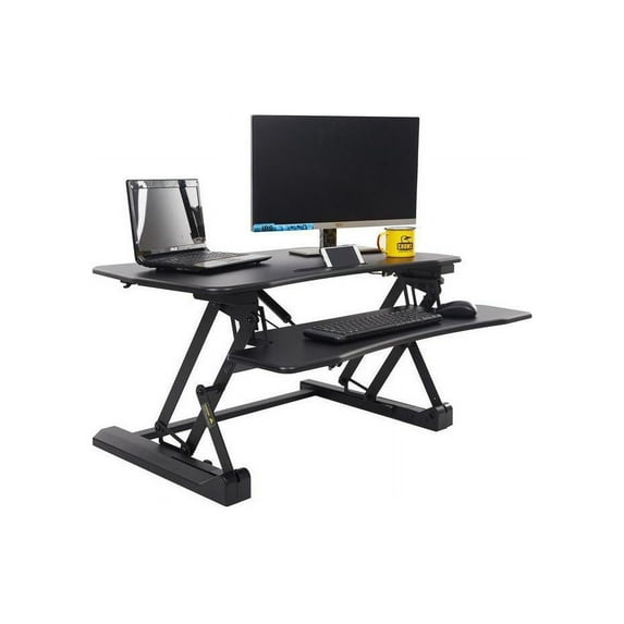 NETPATIBLES IMSOURCING Sit to Standing Desk Converter Black STSDES00101BNP