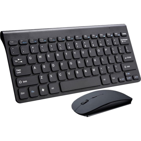 NETPATIBLES, IMSOURCING Small Form Factor Keyboard/Mouse Combo without Number Pad, Black