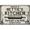 thumbnail image 1 of NETTIE'S Kitchen Farmhouse Sign Gift 8x12 Metal 108120033498, 1 of 1