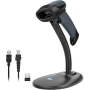 NETUM Bluetooth 1D Barcode Scanner with Stand 2.4G Wireless & Bluetooth & Wired CCD Scanner Gun for Supermarket, Store, Warehouse Handheld Bar Code Reader Work with Windows, Mac,Android, iOS -M6S