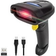 thumbnail image 1 of NETUM Bluetooth 2D Barcode Scanner, 2600mAh Wireless QR Bar Code Reader Work for POS Inventory Library Compatible with Smart Phone Tablet Windows Mac（Black）, 1 of 7
