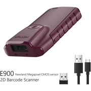 Netum Bluetooth 2D Barcode Scanner, E900 Wireless Gun Barcode Scanner with Back Clip
