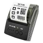NETUM Bluetooth Receipt Printer, Portable 58mm Mini Thermal Pos Printer, Compatible with Android/Windows - NT-1809