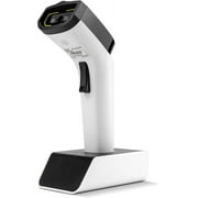 NETUM Bluetooth Wireless 1D Barcode Scanner, Hands Free CCD Barcode Reader with Stand Works with Mac OS, Windows, iOS, Android-DS5000 White