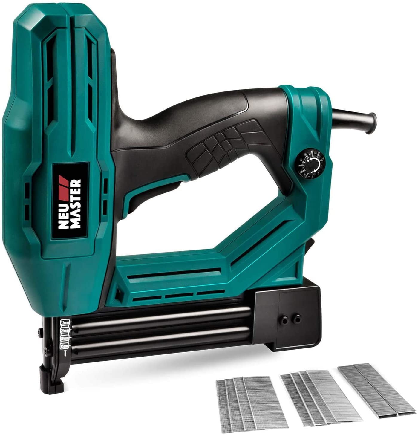 NEU MASTER 2 in 1 Electric Brad Nailer Electric Nail Gun Staple Gun for Upholstery Carpentry and Woodworking Projects 1 4 Narrow Crown Staples
