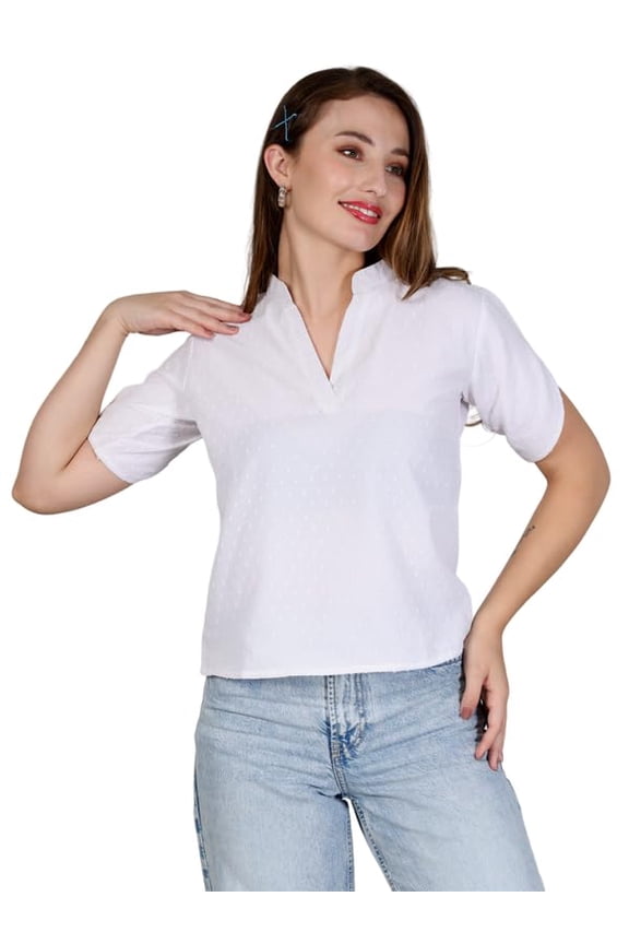 Veck Neck Top for Women