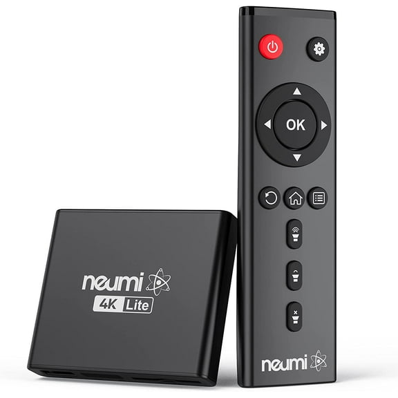 NEUMI Atom 4K Lite Ultra-HD Digital Media Player for USB Drives and SD Cards - Plays 4K/UHD Videos, HEVC/H.265, HDMI and Analog AV, Automatic Playback, Looping, Trigger Capability