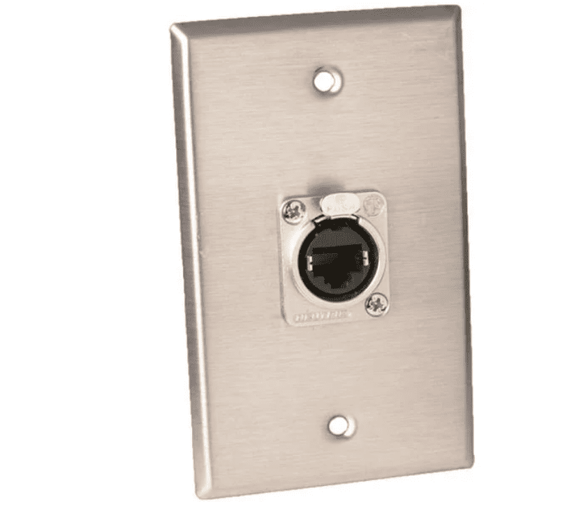 Wall Connectors Modular NEUTRIK 108E, Modular Connectors / Ethernet Connectors WALLPLATE SINGLE ...