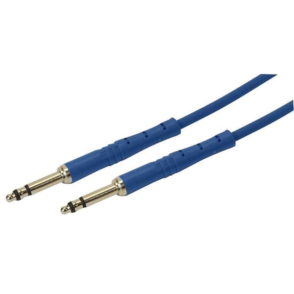 NEUTRIK - Bantam (TT) 4.4mm Male to Male Patch Lead 1ft (0.3m) Blue