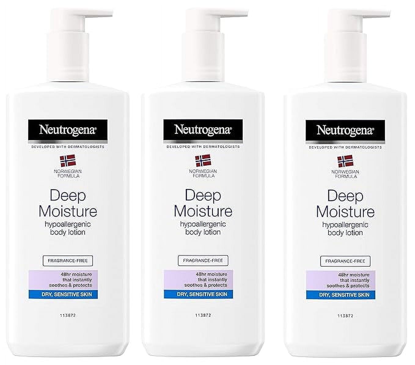 Neutrogena Deep Moisture 3個セット Neutrogena Deep Moisture