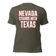 thumbnail image 1 of NEVADA stands with TEXAS patriotic AMERICAN Unisex t-shirt (Army, 3XL), 1 of 3