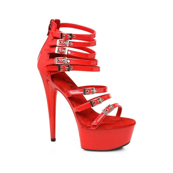 NEVE-609 6" Stiletto With Multiple Buckles