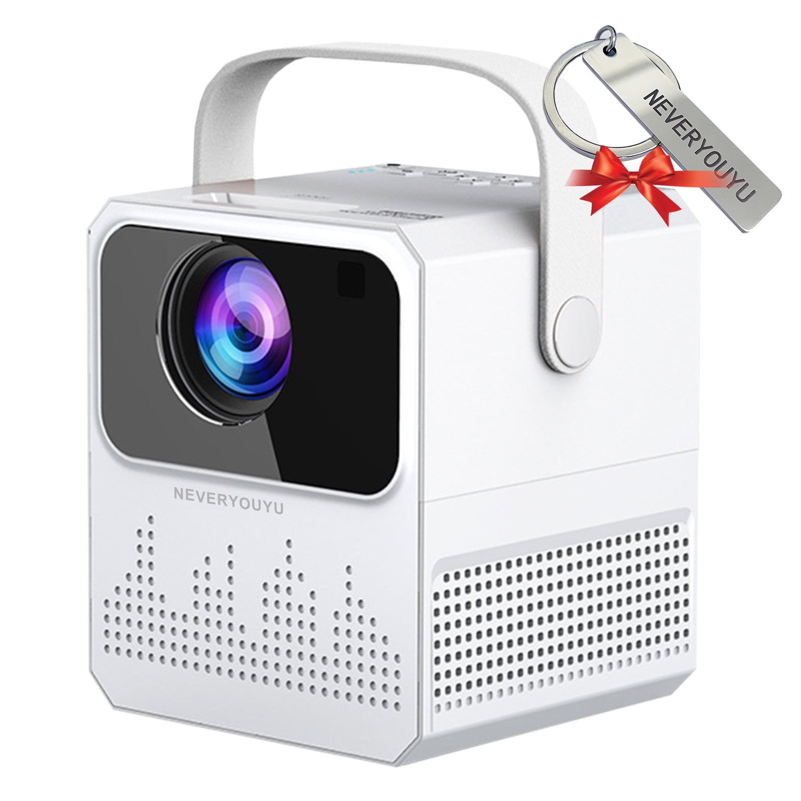 NEVERYOUYU Projector with WiFi and Bluetooth, 500ANSI 3000L Max 200
