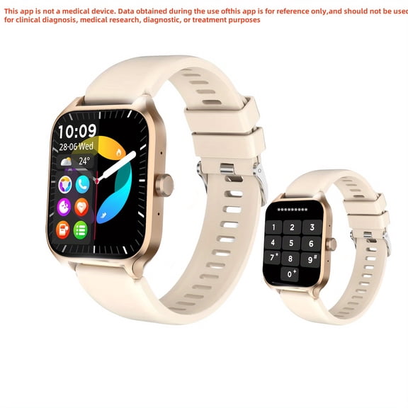 NEW 1.83" Borderless Slim Smart Watch for Wireless Calls, Multi-Sport, Message Alerts. Compatible with Android & iPhone. Ideal Gift.