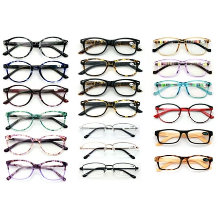 NEW 10 Pairs of Comfortable Lightweight Reading Glasses - Your Choice in Power and Gender -Bulk +2.50