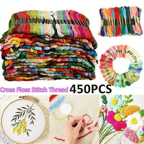 NEW 100/200/450PCS DMC Cotton Cross Floss Stitch Thread Embroidery Sewing Skeins Knitting Multi Colors