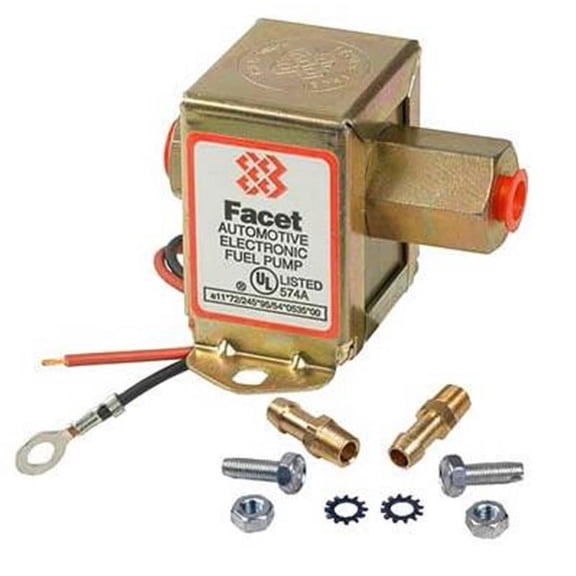 12V Facet Solid State Fuel Pump Fits Kit Carbureted Engines Facet 40106 Fep12S