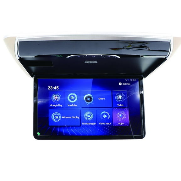 NEW 15.6"Android 9.0 Car Monitor Ceiling Roof Screen with 3G 32G Electric up Down