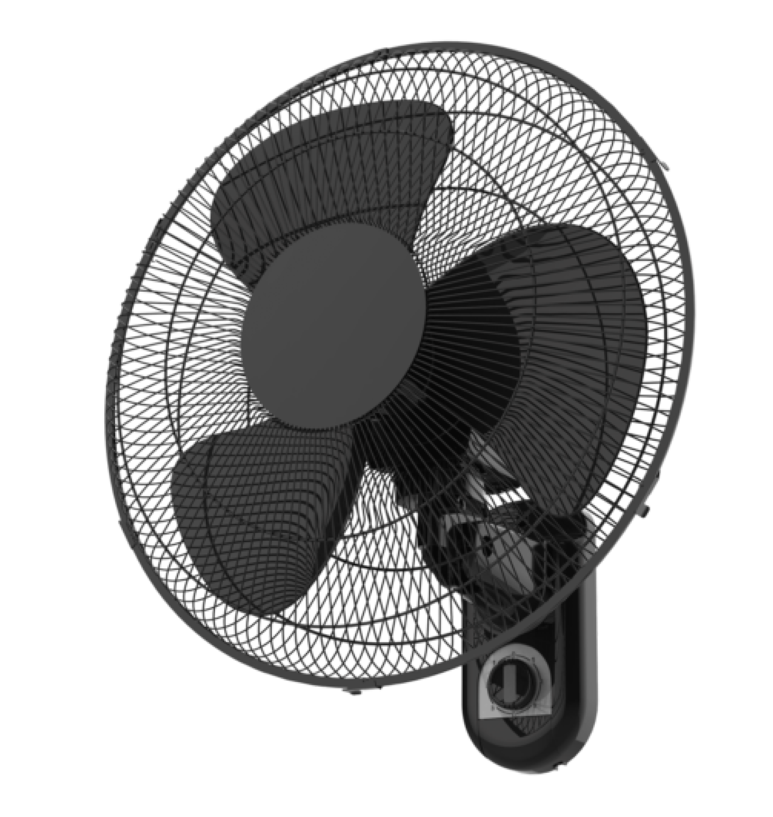 NEW 16" 3Speed Oscillating Wall Mount Fan Model FW40F3B Black 7.3