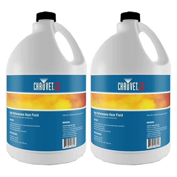 NEW! (2) Gallon Bottles of CHAUVET HFG Smoke/Fog Haze Machine Fluid
