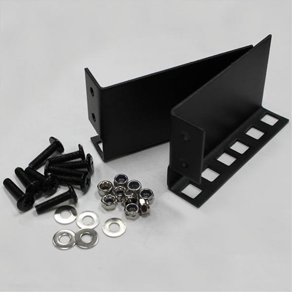 NEW 2 SPACE EUROPEAN RACK RAIL KIT WITH SCREWS & WASHERS, INCLUDES CASE MOUNTING HARDWARE