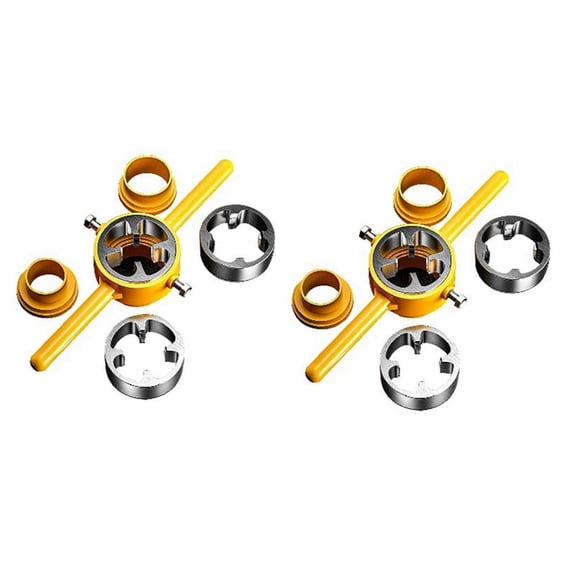 2 Sets Tap Wrench of Water Pipe Die Plastic Set Manual Easy Threading