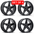 thumbnail image 1 of UCS AUTOPARTS Alloy 20" Rim 20x9" 5 Lugs, Matte Black, 4 Pack, 1 of 2