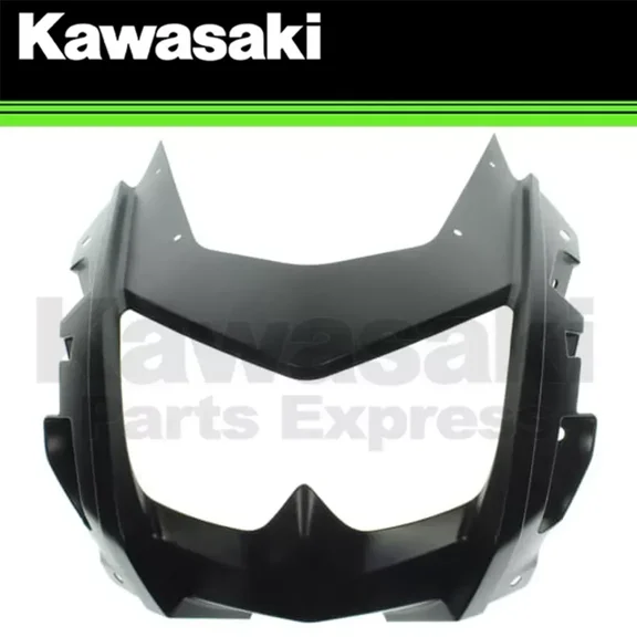 NEW 2008-2018 GENUINE KAWASAKI F BLACK UPPER COWLING NOSE FAIRING KLR650 KLR 650
